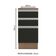Balcão Madesa Glamy 40 Cm 3 Gavetas Rustic Preto