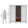 Guarda Roupa Casal Lyon 3Portas com Espelho 4Gavetas Madesa