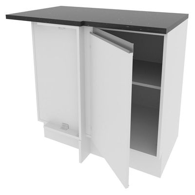 Balcão de Canto Madesa Acordes Glamy 100% MDF 1 Porta Branco