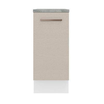 Balcão 35 Cm 1 Porta Branco/crema Agata Madesa Branco/crema