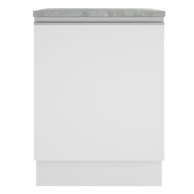 Balcão Glamy Branco 1 Porta Madesa