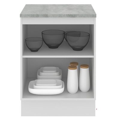 Balcão Glamy Branco 1 Porta Madesa