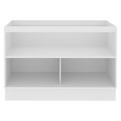 Balcão de Pia Acordes Glamy MDF 120cm 2 Portas Branco Madesa