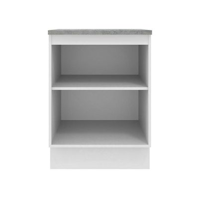Balcão 60 Cm 1 Porta Branco/crema Agata Madesa Branco/crema