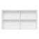 Armário Aéreo 100% Mdf 120 Cm 2 Portas Vidro Reflex Branco/