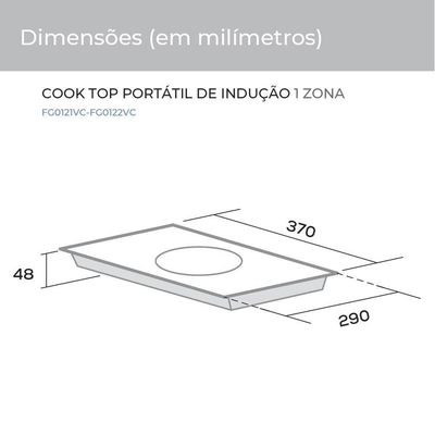 Cooktop Portátil De Indução 1 Zona 127v Suggar 110V