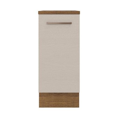 Balcão 35 Cm 1 Porta Rustic/crema Agata Madesa Rustic/crema