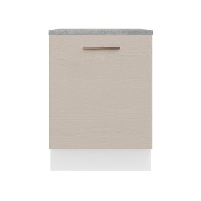 Balcão 60 Cm 1 Porta Branco/crema Agata Madesa Branco/crema