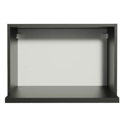 Armário Aéreo Madesa Para Reims, Lux, Glamy 60 Cm Com Nicho Para Forno - Preto
