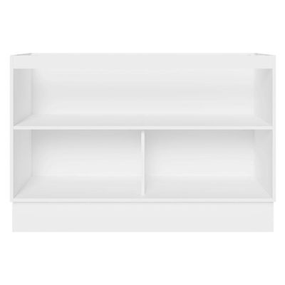 Balcão Gabinete De Pia 100% Mdf 120 Cm 2 Portas Branco/preto