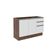 Balcão de Pia Glamy Rustic/Branco 2 Portas 3 Gavetas Madesa