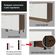 Balcão de Pia Glamy Rustic/Branco 2 Portas 3 Gavetas Madesa