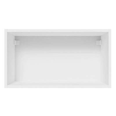 Armário Aéreo 100% Mdf 60 Cm 1 Porta Basculante Branco/pret