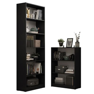 Kit Estante Livreiro 6908 e Estante Livreiro 6907 Preto