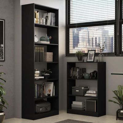 Kit Estante Livreiro 6908 e Estante Livreiro 6907 Preto