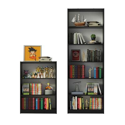 Kit Estante Livreiro 6908 e Estante Livreiro 6907 Preto