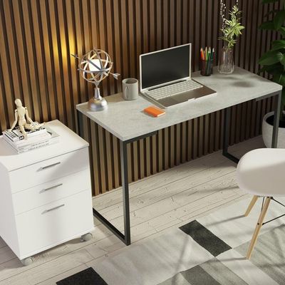 Kit Escritório Home Office + Mesa + Gaveteiro Madesa
