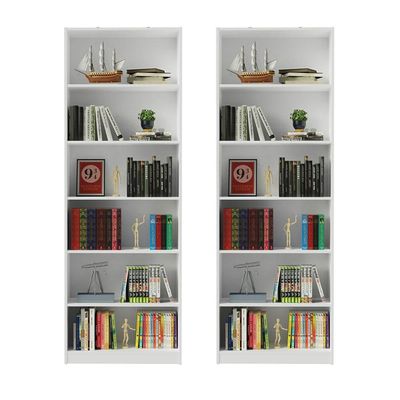 Kit Madesa com 2 Estantes Livreiro 6908 Branco