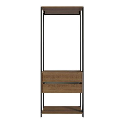 Closet Aberto Guarda-roupa 2 Gavetas 70cm Madesa