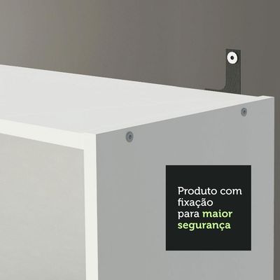 Estante Livreiro Madesa com 3 Nichos - Branco