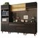 Armário de Cozinha Reims 260002 com Balcão Preto Rustic