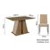 Conjunto Sala De Jantar Mesa Tampo De Madeira 6 Cadeiras Rustic/crema/imperial Fabiana Madesa