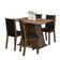 Conjunto Sala De Jantar Mesa Tampo De Madeira 4 Cadeiras Rustic/crema/preto Sophie Madesa