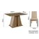 Conjunto Sala De Jantar Mesa Tampo De Madeira 4 Cadeiras Rustic/crema/imperial Agnes Madesa