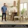 Conjunto Sala De Jantar Mesa Tampo De Madeira 4 Cadeiras Rustic/imperial Gisele Madesa