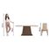 Conjunto Sala De Jantar Madesa Luciana Mesa Tampo De Madeira Com 6 Cadeiras - Rustic/branco/imperial