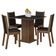 Conjunto Sala De Jantar Mesa Tampo De Madeira 4 Cadeiras Rustic/preto Briana Madesa Rustic/preto