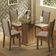 Conj. Mesa Tampo De Vidro 4 Cadeiras Rustic/Crema/bege