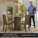 Conjunto Sala De Jantar Mesa Tampo De Vidro 4 Cadeiras Rustic/crema/sintético Bege