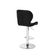 Conjunto 03 Banquetas Slim Couro Pu Regulagem Altura Preta