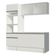 Cozinha Compacta Topazio Pop com Armário Branco