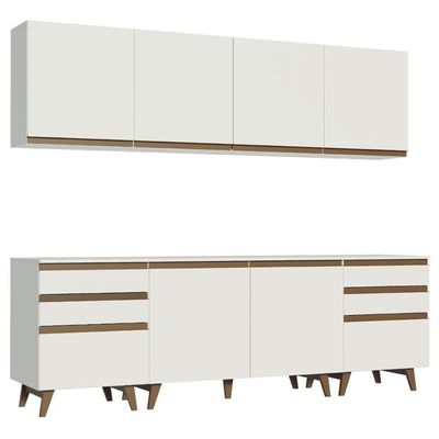 Cozinha Completa Reims 240002 Com Armário E Balcão Branco