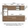 Armário De Cozinha Completa 310cm Rustic Glamy 02 Rustic