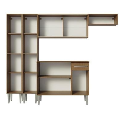 Armário De Cozinha Completa 229Cm Madesa 08 Rustic