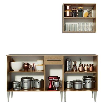 Cozinha Compacta Emilly Free com Armário e Balcão Madesa