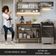 Armário De Cozinha Compacta 165cm Rustic/preto Emilly Madesa 02 Rustic/preto