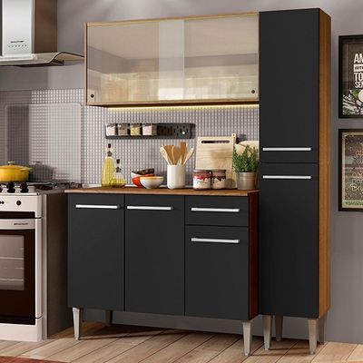 Cozinha Compacta Madesa Emilly Force com Armário Balcão