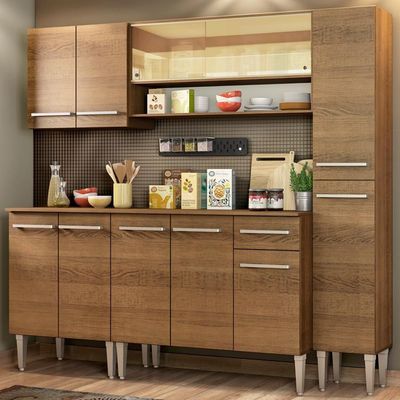 Cozinha Completa Emilly Sky Armário e Balcão Madesa