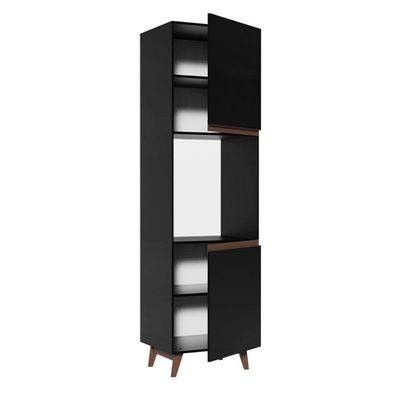 Torre-Quente Madesa Reims 60 Cm 2 Portas - Preto