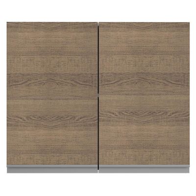 Armário Aéreo Glamy 80cm 2 Portas Rustic/Branco Madesa