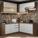 Cozinha 349001 Com Armário E Balcão Rustic/Branco/Crema