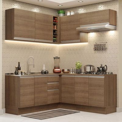 Cozinha Completa 349003 Com Armário E Balcão RusticRustic