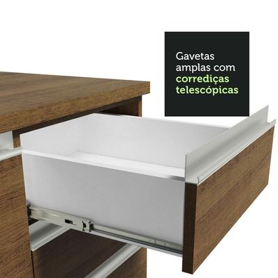 Armário De Cozinha 349Cm Rustic Glamy 06 Rustic
