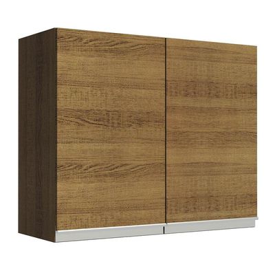 Armário Aéreo Glamy 80cm 2 Portas Rustic Madesa