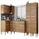 Cozinha Completa de Canto Madesa Emilly Music Rustic