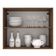 Armário Aéreo Madesa Agata 80cm 2 Portas Rustic Preto